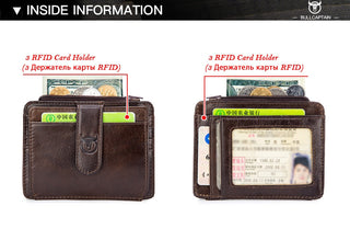 BULLCAPTAIN Wallet mini slim wallet card ALODIA STORE