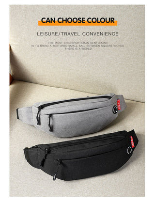 TINYAT Men Waist Bag Pack Purse Casual Large Phone Belt Bag Pouch Women's Canvas Travel Phone Bag Fanny Banana Bag Hip 4 Pockets ALODIA STORE