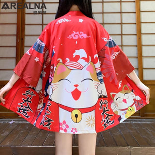 Haori Yukata Men Korean Samurai Japanese Kimono Traditional Clothing Vintage Crane Anime Kimono Beach Girls Cosplay Dress Shirts ALODIA STORE