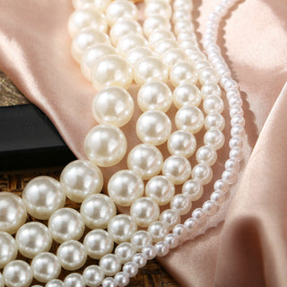 Vintage Style Simple 6MM Pearl Chain Choker Necklace For Women Wedding Love Shell Pendant Necklace Fashion Jewelry Wholesale ALODIA STORE