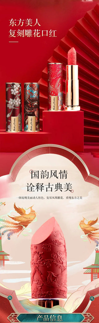 Oriental Classical Beauty Vintage Velvet Lipstick Matte Pigmented Waterproof Lasting Lip Makeup Silky touch Charming Cosmetics ALODIA STORE