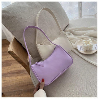 Fashion Design Women Small  Handbags Soft PU Leather Ladies Armpit Shoulder Bags Vintage Simple Girls Clutch Purse Tote ALODIA STORE
