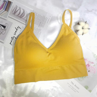 Women Sexy Crop Tops Tube Top Female Streetwear Sleeveless Camis Seamless Sports Lingerie Tee Bra Crop Top Bandeau Top Tank ALODIA STORE