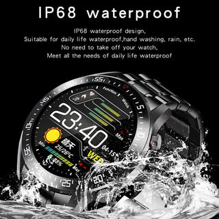 LIGE New Steel Band Digital Watch Men Sport Watches Electronic LED Male Wrist Watch For Men Clock Waterproof Bluetooth Hour+box ALODIA STORE
