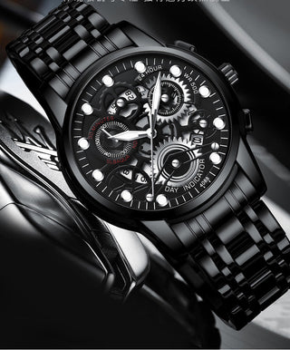 Watch Men Skeleton Automatic quartz Watch Gold Skeleton Vintage Man Watchwrist watches for men ALODIA STORE