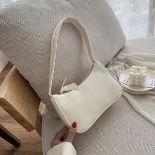 Fashion Design Women Small  Handbags Soft PU Leather Ladies Armpit Shoulder Bags Vintage Simple Girls Clutch Purse Tote ALODIA STORE
