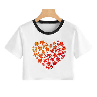 Summer fashion Harajuku Sexy tank Crop Top White T Shirt Clothes Women Cute Korean Style Graphic printed Croptop Short sleeve ALODIA STORE
