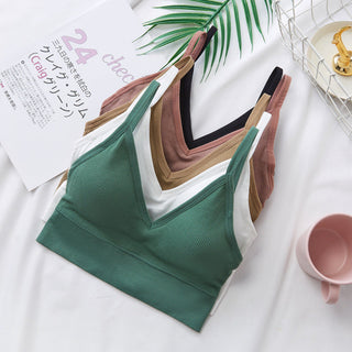 Women Sexy Crop Tops Tube Top Female Streetwear Sleeveless Camis Seamless Sports Lingerie Tee Bra Crop Top Bandeau Top Tank ALODIA STORE