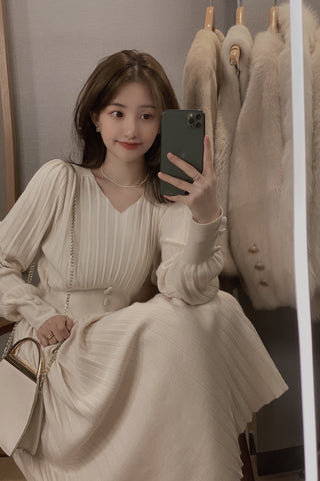 Knitted Dress Women Casual Long Sleeve ALODIA STORE
