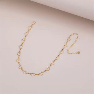 Kpop Vintage Harajuku Goth Metal Heart Neck Chains Choker Grunge Necklaces For Women Egirl Cosplay Aesthetic Accessories Jewelry ALODIA STORE