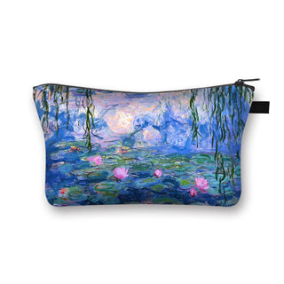 Starry Night / Kiss / Waterlily Painting Cosmetic Bag Van Gogh / Gustav Klimt / Monet Women ALODIA STORE