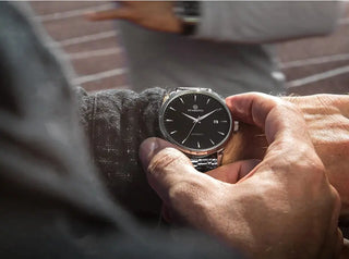 STARKING Business Men Watch 40mm Men's Mechanical Watch Simple Sapphire AM0184 2023 Calendar Ultra Thin Mechanical Watch 5Bar ALODIA STORE