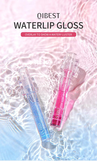 QIBEST Transparent Lip Gloss Plumping Lip Plumper Shimmer Glossy Moisturizing Lip Tint Nourise Mirror Lipgloss Base Natural ALODIA STORE