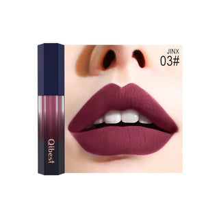 QIBEST Lip Gloss Makeup Moisturizer Waterproof 12 Colors Makeup Lipstick Long Lasting Liquid Lipstick Lip Tint Cosmetics TLSM2 - Alodia Store