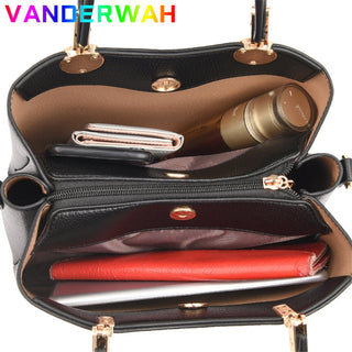 Women Elegrant Top-Handle Bags for Laidies Luxury Designer Handbags Vintage Shoulder Messenger Bags Large Capacity Hand Bag Sac ALODIA STORE