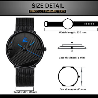 Fashion Ultra-thin Watch Simple ALODIA STORE