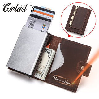 Customize Men Card Wallet Business Credit Card Holders leather ALODIA STORE