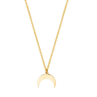 Wild&amp;Free Gold Plated Triangle Moon Star Pendant Necklace For Women Girls Short Geometric Charm Necklace ladies gift ALODIA STORE