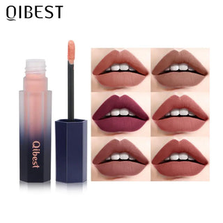QIBEST Lip Gloss Makeup Moisturizer Waterproof 12 Colors Makeup Lipstick Long Lasting Liquid Lipstick Lip Tint Cosmetics TLSM2 - Alodia Store