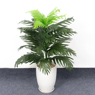 90cm Tropical Palm Tree Large Artificial Plants Fake Monstera Silk Palm Leafs Big Coconut Tree Without Pot For Home Garden Decor ALODIA STORE