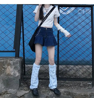 Women Teenage Kawaii Girl Crop Top T Shirt Korean Style Tshirt Short Tee Fairy Core Clothes Cute Fairycore Clothing Croptop ALODIA STORE