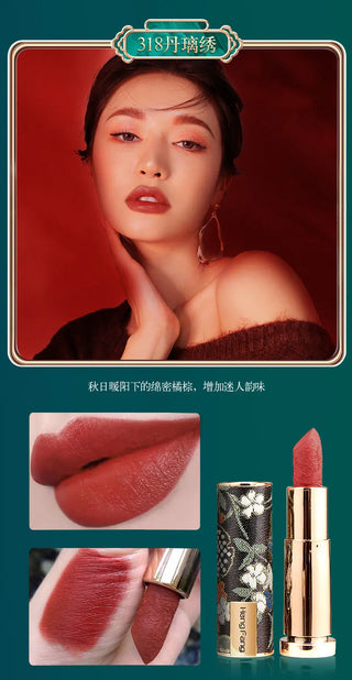 Oriental Classical Beauty Vintage Velvet Lipstick Matte Pigmented Waterproof Lasting Lip Makeup Silky touch Charming Cosmetics ALODIA STORE