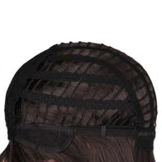 QQXCAIW Long Straight Cosplay Wig Black Purple Pink Blue Sliver Gray Blonde White Orange Brown Synthetic Hair Wigs ALODIA STORE