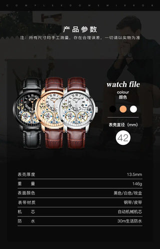 AILANG AAA Quality Watch Expensive Double Tourbillon Switzerland Watches Top Luxury Brand Men's Automatic Mechanical Watch Men ALODIA STORE
