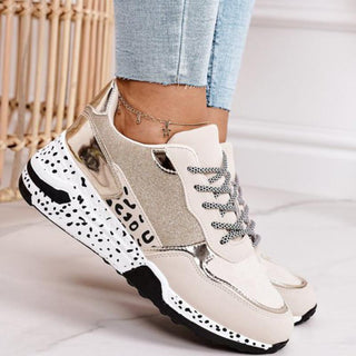 Women Sneakers Lace-Up Sports Shoes for Leopard alodia store