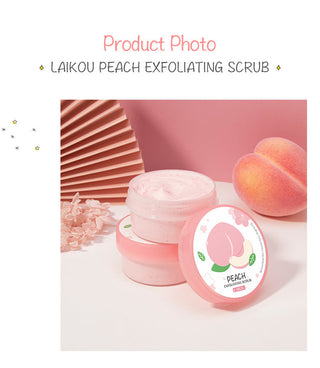 90g Honey Peach Exfoliating Scrub For Winter Deep Cleaning Whitening Exfoliating Pores Moisturizing Body Brightening Scrub Face ALODIA STORE