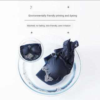 (35-100kg) Sexy Lace Free Wire Underwear Women Push Up Bra with Pad Kpop Fashion Cozy Chest Wrap Undies Lingerie Female Crop Top ALODIA STORE