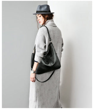 DIDABEAR Hobo Bag Leather Women Handbags Female Leisure Shoulder Bags Fashion Purses Vintage Bolsas Large Capacity Tote bag ALODIA STORE