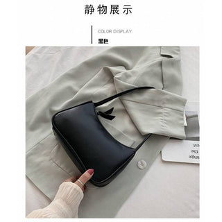 Fashion Design Women Small  Handbags Soft PU Leather Ladies Armpit Shoulder Bags Vintage Simple Girls Clutch Purse Tote ALODIA STORE