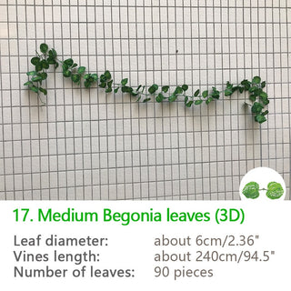2.4M Silk Artificial Ivy Rattan Leaf Garland Plant Vine Home Wedding Bathroom Decoration Garden Festival Party Decor fake flower ALODIA STORE