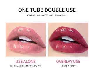QIBEST Transparent Lip Gloss Plumping Lip Plumper Shimmer Glossy Moisturizing Lip Tint Nourise Mirror Lipgloss Base Natural ALODIA STORE