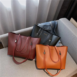 Solid Color Half Moon Bag PU Leather Shoulder Bags for Women 2021 Large Capacity Female Casual Tote High Quality Brand Handbags ALODIA STORE
