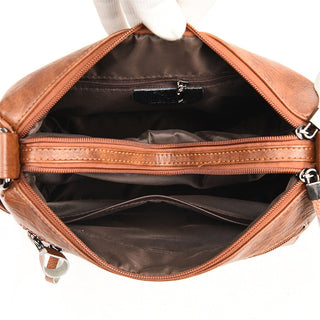 Vintage Women Shoulder Bag Branded Quality Leather Crossbody Bags ALODIA STORE