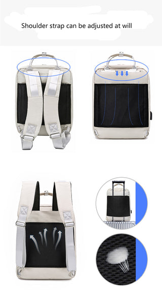 Waterproof Stylish Laptop Backpack Women 13.3 14 15.6 inch Korean Fashion Oxford Canvas USB College Backpack Bag Female Mochila ALODIA STORE