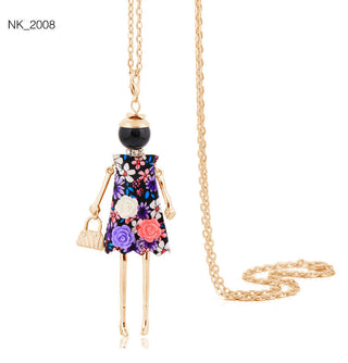 Cute Women Necklace Statement Lady Charm Long Trendy Necklace New Fashion Female Big Pendant Lovely Jewelry Gift Wholesale ALODIA STORE