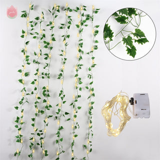 1Pc 230Cm Green Vine Silk Artificial Ivy Hanging Leaf Garland Plant Creeper Leaf Home Decor Wedding Bathroom Garden Decoration ALODIA STORE