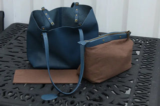 Women's bag 2021 new big bag fashion classic first layer cowhide one-shoulder commuter handbag ALODIA STORE