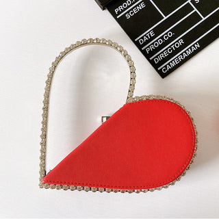 Luxury Colored Diamond Half Moon Women Purses and Handbags Evening Bag Serpentine Designer Party Clutch Bag Chic Wedding Bag ALODIA STORE