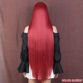 38 inch Straight Hair Synthetic Lace Front Wigs For Women High Temperature Fiber Ombre Blonde Highlight Cosplay Wig FASHION IDOL ALODIA STORE