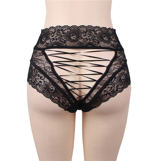 Women's High Panties Lace Knickers Hollow Out Lingerie Panties Briefs Big Size Underwear Women Sexy Panties And Thongs PW5139 ALODIA STORE