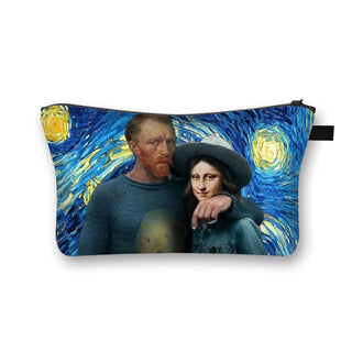 Starry Night / Kiss / Waterlily Painting Cosmetic Bag Van Gogh / Gustav Klimt / Monet Women ALODIA STORE