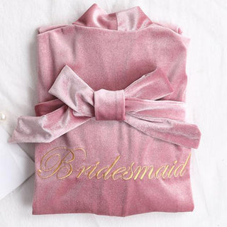 Women Sexy Bride Wedding Robe Sleepwear Velvet Intimate Lingerie women sexy ALODIA STORE