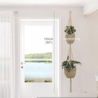 Big Macrame Hanging Planter Hanging Pot Plant Pot Macrame Plant Hangers Air Plant Holder Plant Hanging Decoration ALODIA STORE