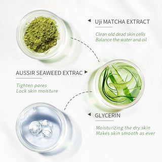 60g Matcha Essence Exfoliator Gel Facial Scrub Face Peeling Smooth Leg Arm Knee Repair Body Scrub Face Cream Whitening Skin Care ALODIA STORE