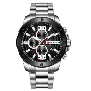 CURREN Men Watch Top Brand Stainless Steel Mens Watches Chronograph Quartz Watch Men Sports Clock Relogio Masculino Reloj Hombr ALODIA STORE