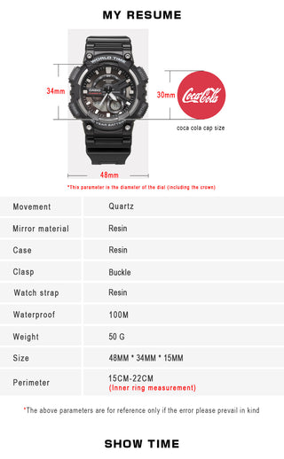 Casio watch selling watch men top luxury set LED military digital watch sport 100m Waterproof quartz men watch relogio masculino ALODIA STORE